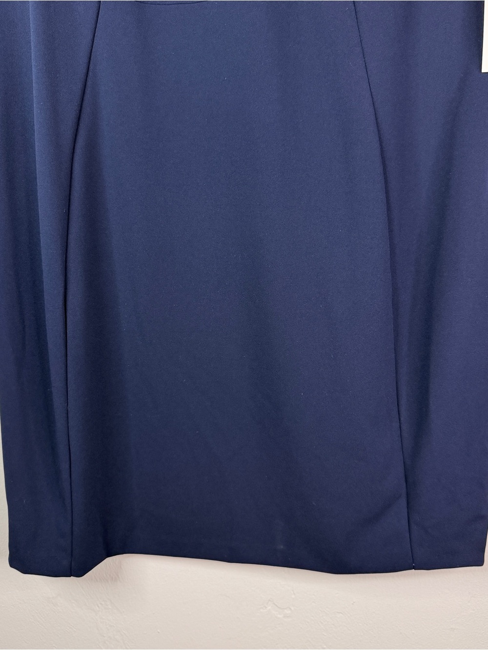 Calvin Klein NWT Navy Blue Tie Neck Sheath Dress Plus Size 18W MSRP $99 - Picture 3 of 11